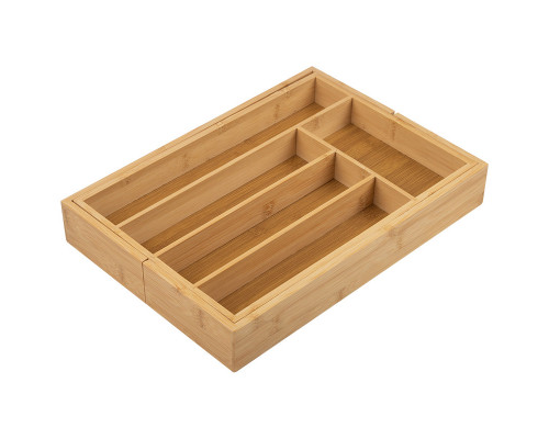 Лоток для столовых приборов BAMBOO (раздвижной), 36*26(38)*5,5 см