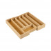 Лоток для столовых приборов BAMBOO (раздвижной), 36*26(38)*5,5 см