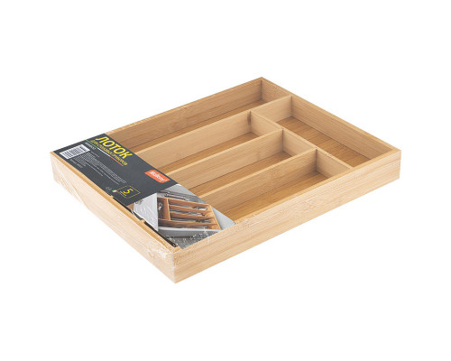 Лоток для столовых приборов BAMBOO, 37*30*4,5 см (бамбук)
