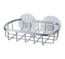 Мыльница подвесная Рыжий кот "COZY" SD-2, 13x9x3 см, металл/пласт., хром. покр.