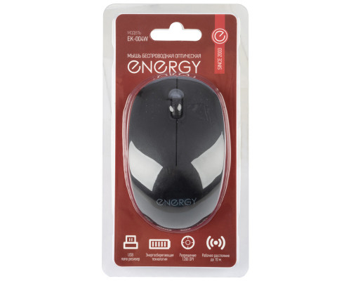 Мышь беспроводная оптическая Energy EK-004W, цвет - чёрный