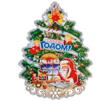 Наклейка Волшебная Страна "Елочка новогодняя малая" 003229  бумага