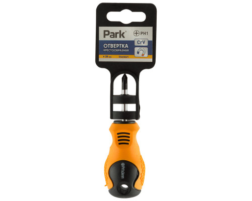 Отвертка Park Standart PH1х3,8см, двухкомпонентная рукоятка, крестовая