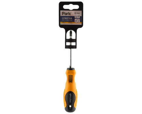 Отвертка Park Standart PH1х7,5см, двухкомпонентная рукоятка, крестовая