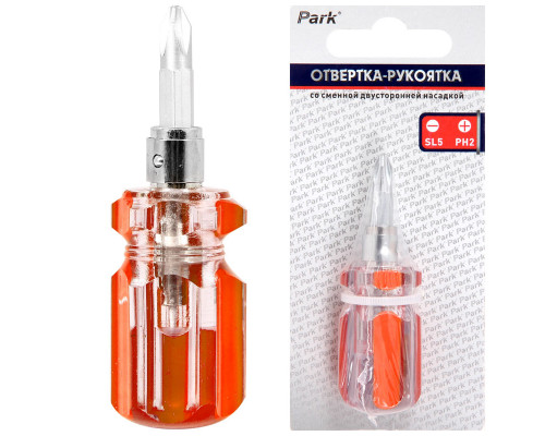 Отвертка-рукоятка Park со сменной двусторонней насадкой OTV11NB