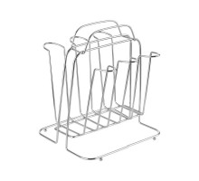 Подставка для чашек и стаканов Mallony "CARNALE" W3231B (007538), 18,5x15,6x18,5 см, металл, хром.