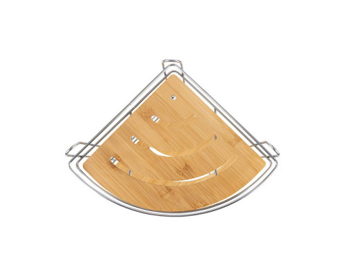 Полка двухъярусная BAMBOO-04 (угловая), 19,5*19,5*36,5 см