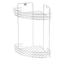 Полка угловая двухъярусная Vento 19*19*30 см хром