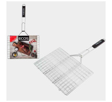 Решетка для барбекю ECOS RD-104C (6 секций, р-р 35х25х1,5 см, общая длина 60см, хром.)