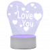 Светильник декоративный Energy EN-NL 23 3D сердце с надписью I LOVE YOU