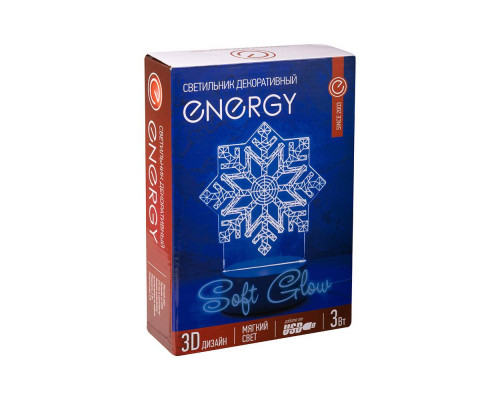 Светильник декоративный Energy EN-NL 26 3D снежинка