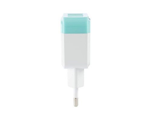 Сетевое зарядное устройство Energy ET-33, 2 USB разъёма, 2,1А, цвет - белый