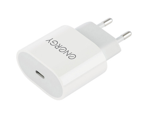 Сетевое зарядное устройство Energy ET-35, USB-С Type-C, 18 Ватт, цвет - белый