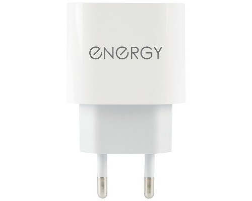 Сетевое зарядное устройство Energy ET-35, USB-С Type-C, 18 Ватт, цвет - белый