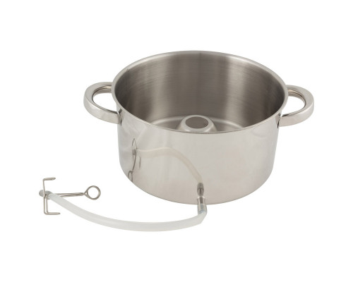 Соковарка из нерж стали MAL-JUICER-1, объем 6 л, 3 чаши, стекл крышка с пароотводом, зерк полир