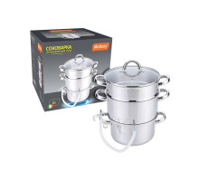 Соковарка из нерж. стали, JM-22/6L, объём 6л, диам. 22см