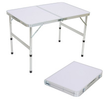 Стол складной TD-02  (90*60*60 cм) алюминий + мдф