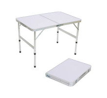 Стол складной TD-02  (90*60*60 cм) алюминий + мдф