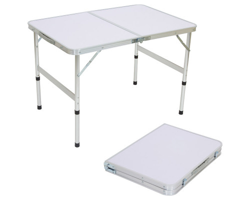 Стол складной TD-02  (90*60*60 cм) алюминий + мдф
