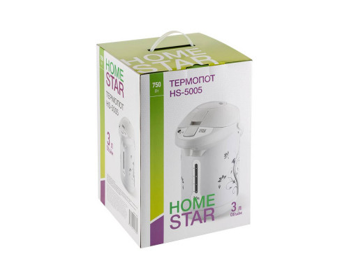 Термопот HomeStar HS-5005 (3 л, 750 Вт), 2 способа подачи воды