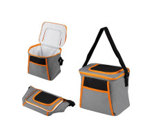Термосумка PC2207, 12л, р-р: 26x20x24см, цвет: серо-оранжевый