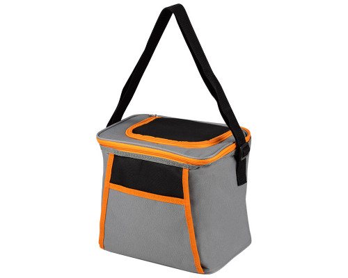 Термосумка PC2207, 12л, р-р: 26x20x24см, цвет: серо-оранжевый