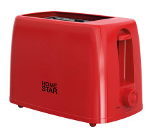 Тостер HomeStar HS-1015, цвет: красный, 650 Вт