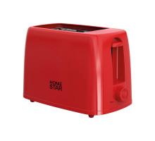 Тостер HomeStar HS-1015, цвет: красный, 650 Вт