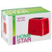 Тостер HomeStar HS-1015, цвет: красный, 650 Вт