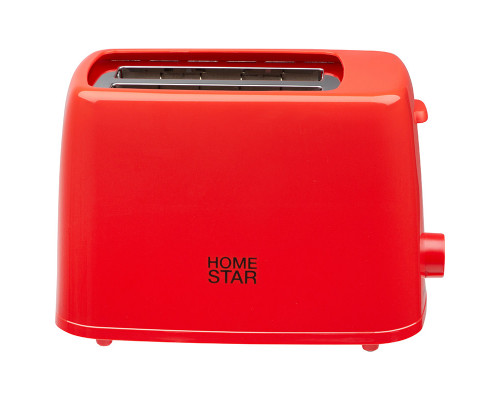 Тостер HomeStar HS-1015, цвет: красный, 650 Вт
