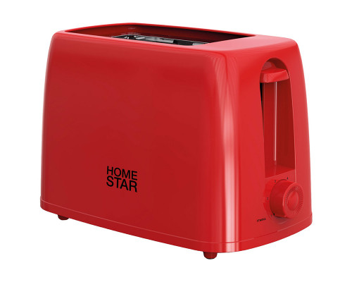 Тостер HomeStar HS-1015, цвет: красный, 650 Вт