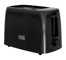 Тостер HomeStar HS-1015, цвет: черный, 650 Вт