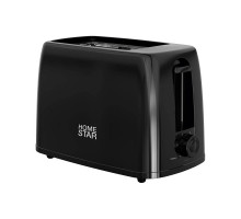 Тостер HomeStar HS-1015, цвет: черный, 650 Вт