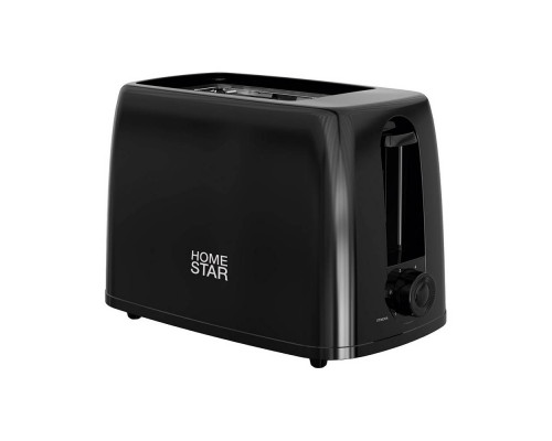 Тостер HomeStar HS-1015, цвет: черный, 650 Вт
