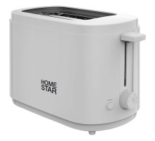 Тостер HomeStar HS-1050, цвет: белый, 750 Вт