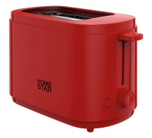 Тостер HomeStar HS-1050, цвет: красный, 750 Вт