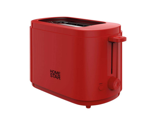 Тостер HomeStar HS-1050, цвет: красный, 750 Вт