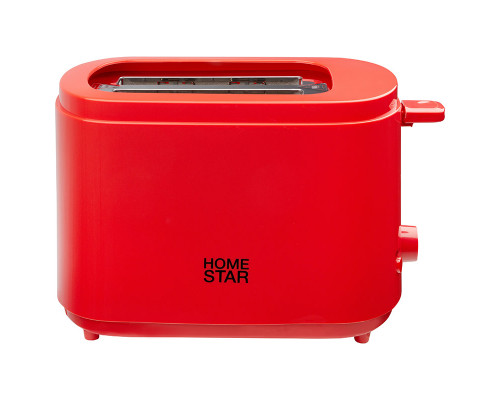Тостер HomeStar HS-1050, цвет: красный, 750 Вт