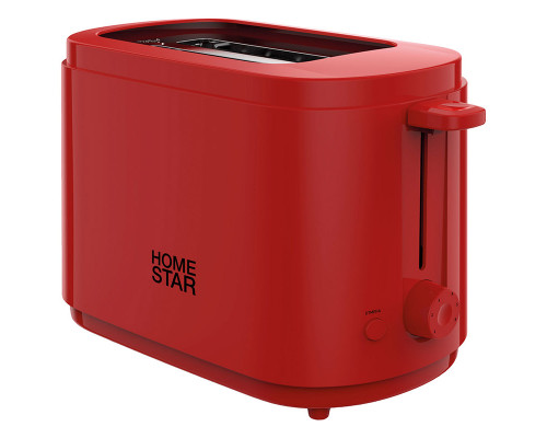 Тостер HomeStar HS-1050, цвет: красный, 750 Вт