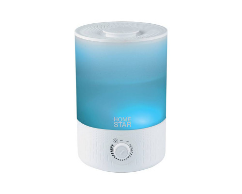 Увлажнитель воздуха Homestar HS-0114 105030 26Вт 3л ультразвук 180мл/ч настольный белый/голубой