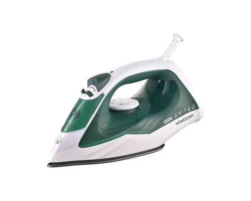 Утюг HomeStar HS-4008 бело-зеленый (2000Вт, пар, тефлоновая подошва, антинакипь)