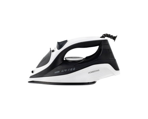 Утюг HomeStar HS-4009 бело-черный (2000Вт, пар, керамическая подошва, антинакипь)