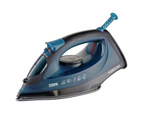 Утюг HomeStar HS-4010 черный  (2000Вт, пар, тефлоновая подошва, антинакипь)