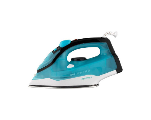 Утюг HomeStar HS-4011 бирюзовый  (2200Вт, пар, подошва нержавеющая сталь, антинакипь, капля стоп)