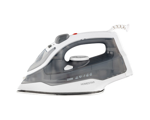 Утюг HomeStar HS-4011 серый  (2200Вт, пар, подошва нержавеющая сталь, антинакипь, капля стоп)