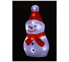 Фигура светодиодная из акрила "Снеговик 20LED"