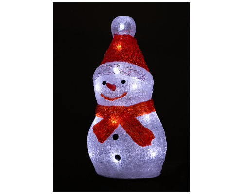 Фигура светодиодная из акрила "Снеговик 20LED"