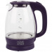 Чайник Homestar HS-1012 (1,7 л) стекло, пластик фиолетовый