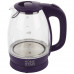 Чайник Homestar HS-1012 (1,7 л) стекло, пластик фиолетовый