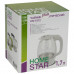 Чайник Homestar HS-1012 (1,7 л) стекло, пластик фиолетовый